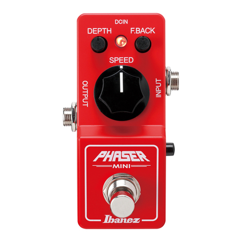 Ibanez Phaser Mini User manual
