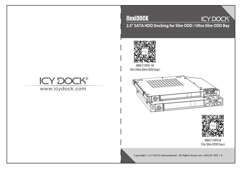 Icy Dock flexiDOCK MB511SPO-1B User manual
