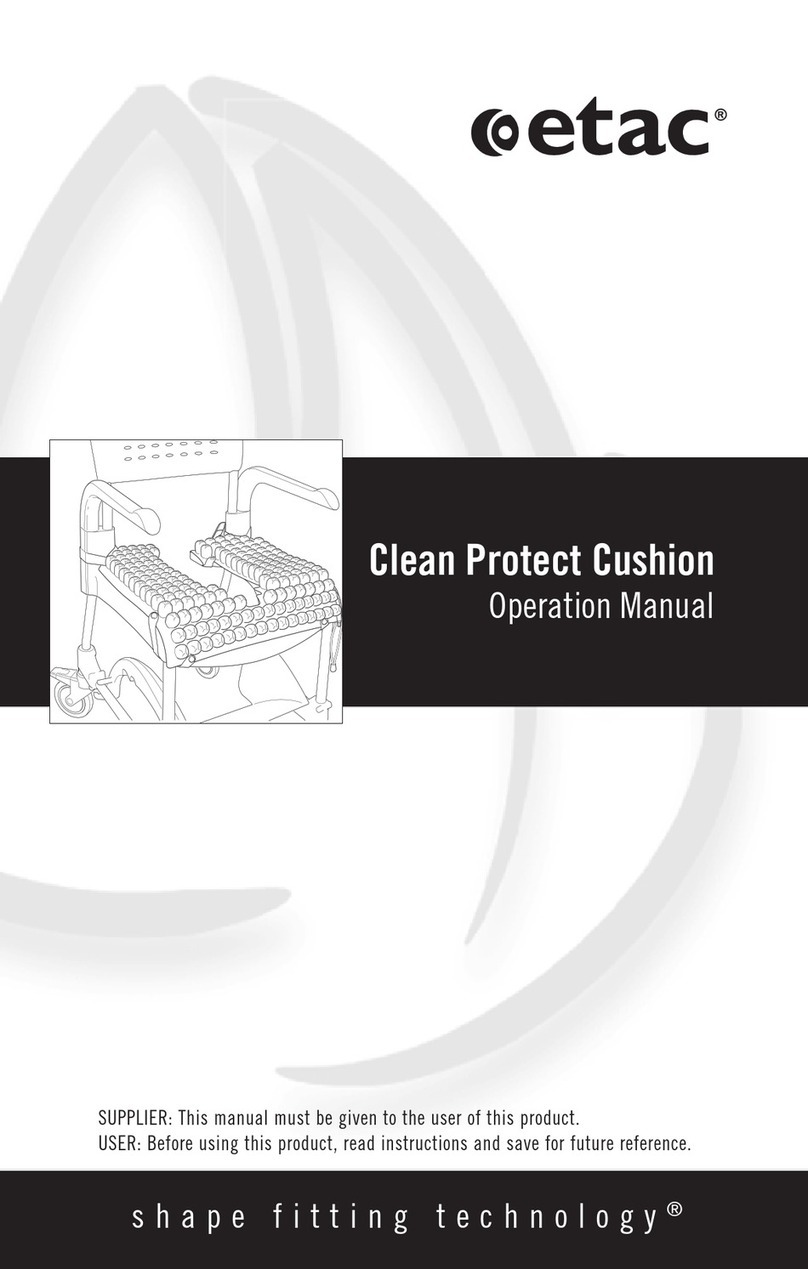 Etac Clean Protect Cushion Operation manual