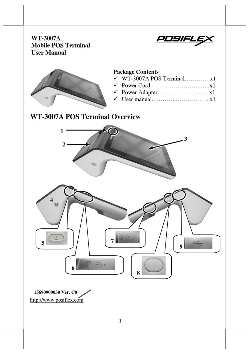 POSIFLEX WT-3007A User manual