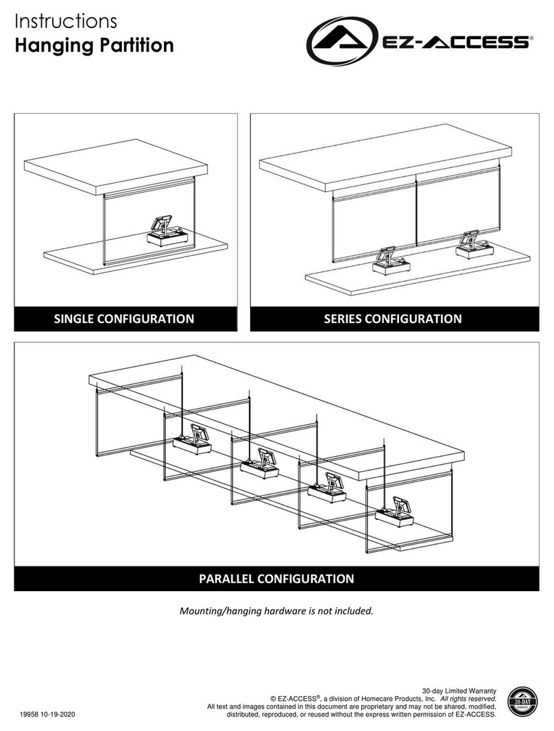 EZ-ACCESS Hanging Partition User manual