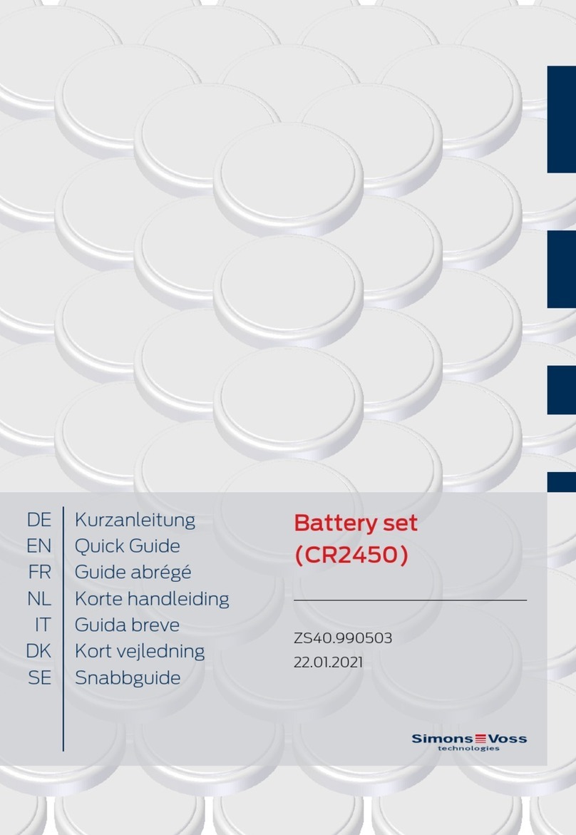Simons Voss Technologies CR2450 quick guide