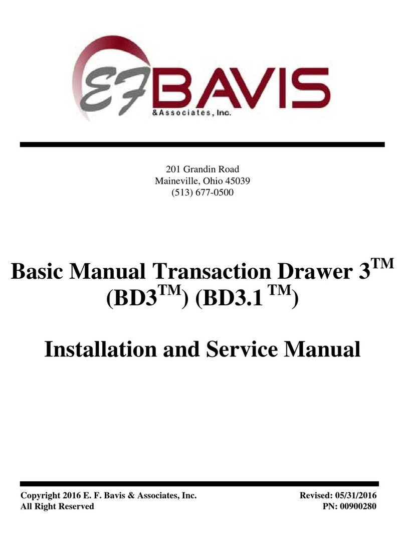 Bavis Basic Manual Transaction Drawer 3 Installation and service manual