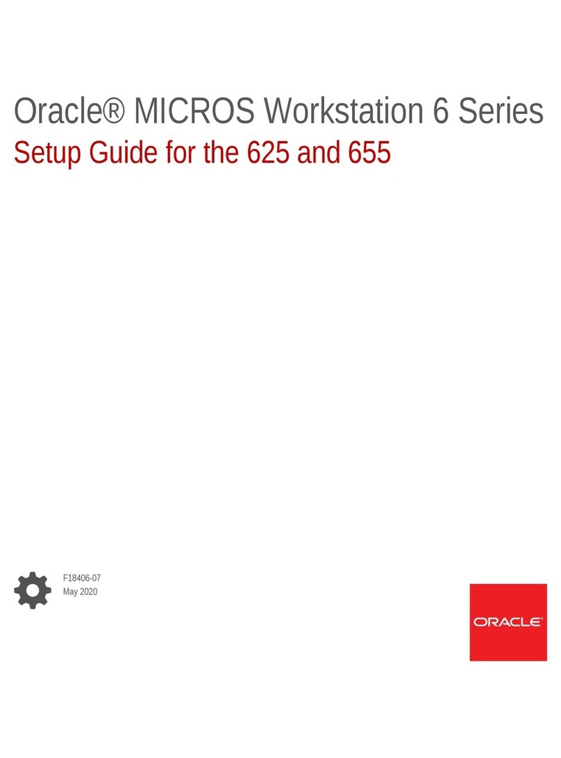 Oracle MICROS Workstation 6 Series User manual