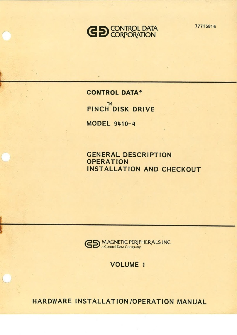 Control Data Corporation Finch 9410-4 User manual