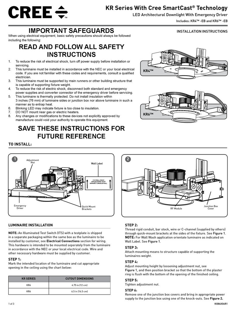 Cree SmartCast KR Series Setup guide