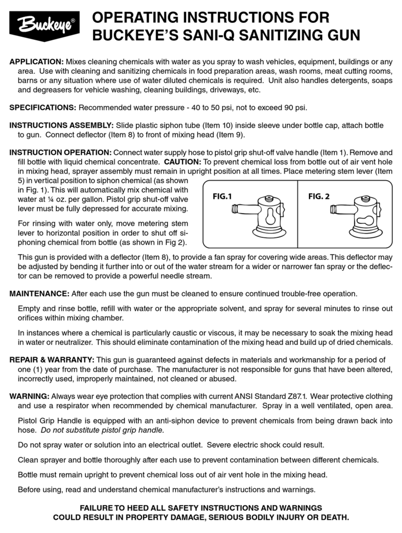 Buckeye SANI-Q operating instructions