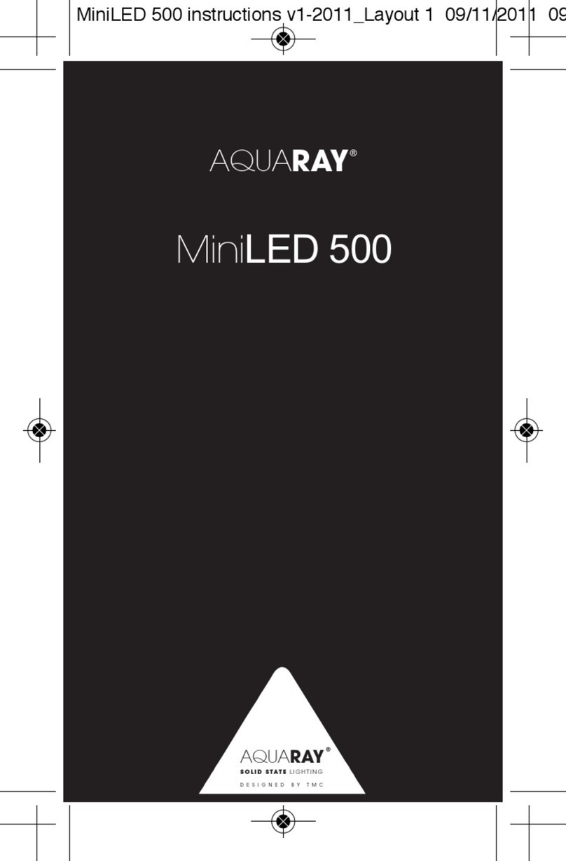 AQUARAY MiniLED 500 Instructions for installation and use AQUARAY MiniLED 500 Instructions for installation and use