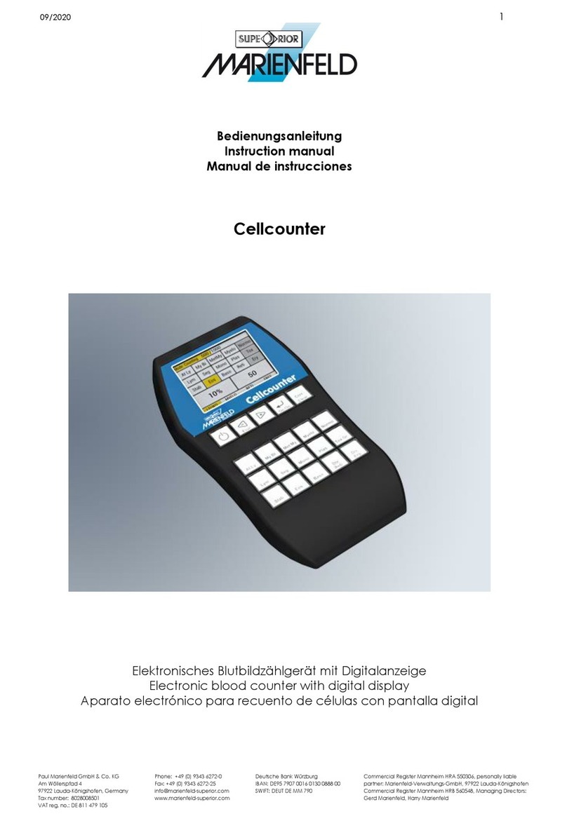 Marienfeld Cellcounter instruction manual