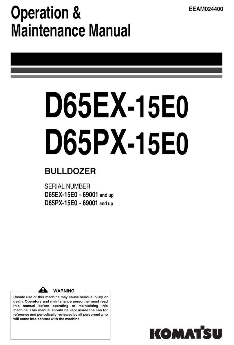 Komatsu Utility D65EX-15E0 Operation & maintenance manual