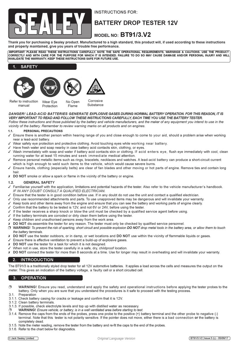 Sealey BT91/3.V2 instructions