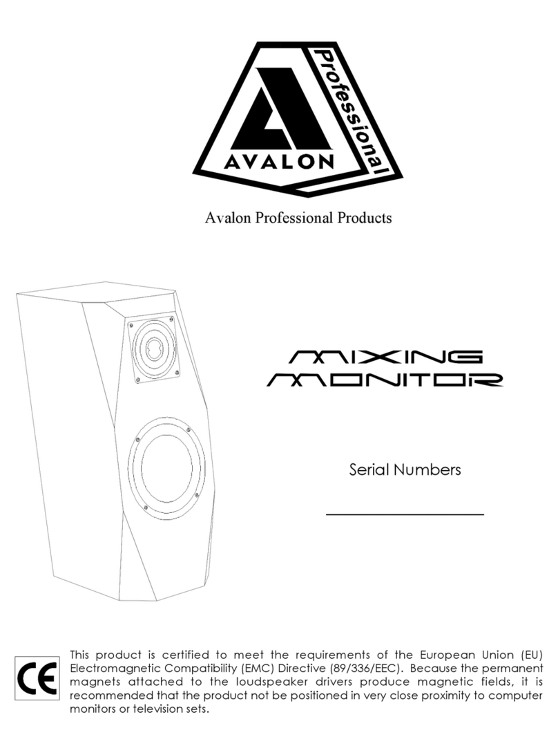 Avalon Mixing Monitor manual