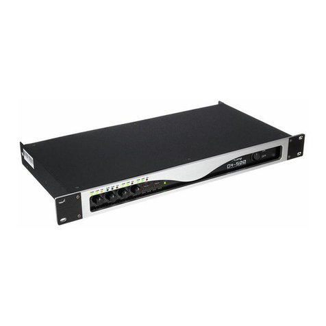 thomann the t.amp D4-500 user manual