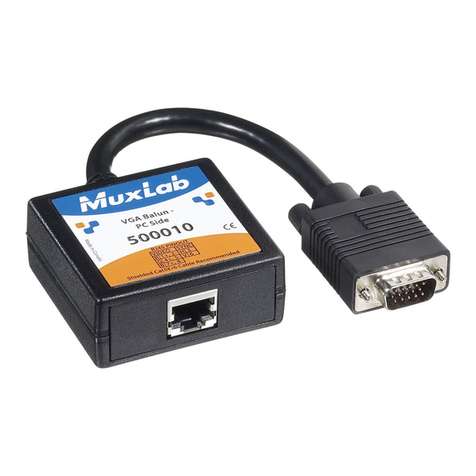 MuxLab 500010 User manual