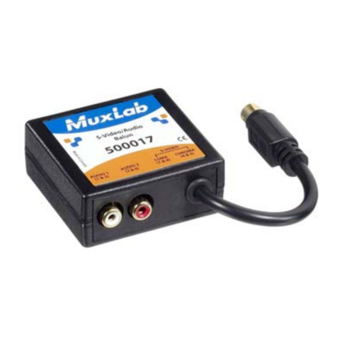 MuxLab 500016 User manual