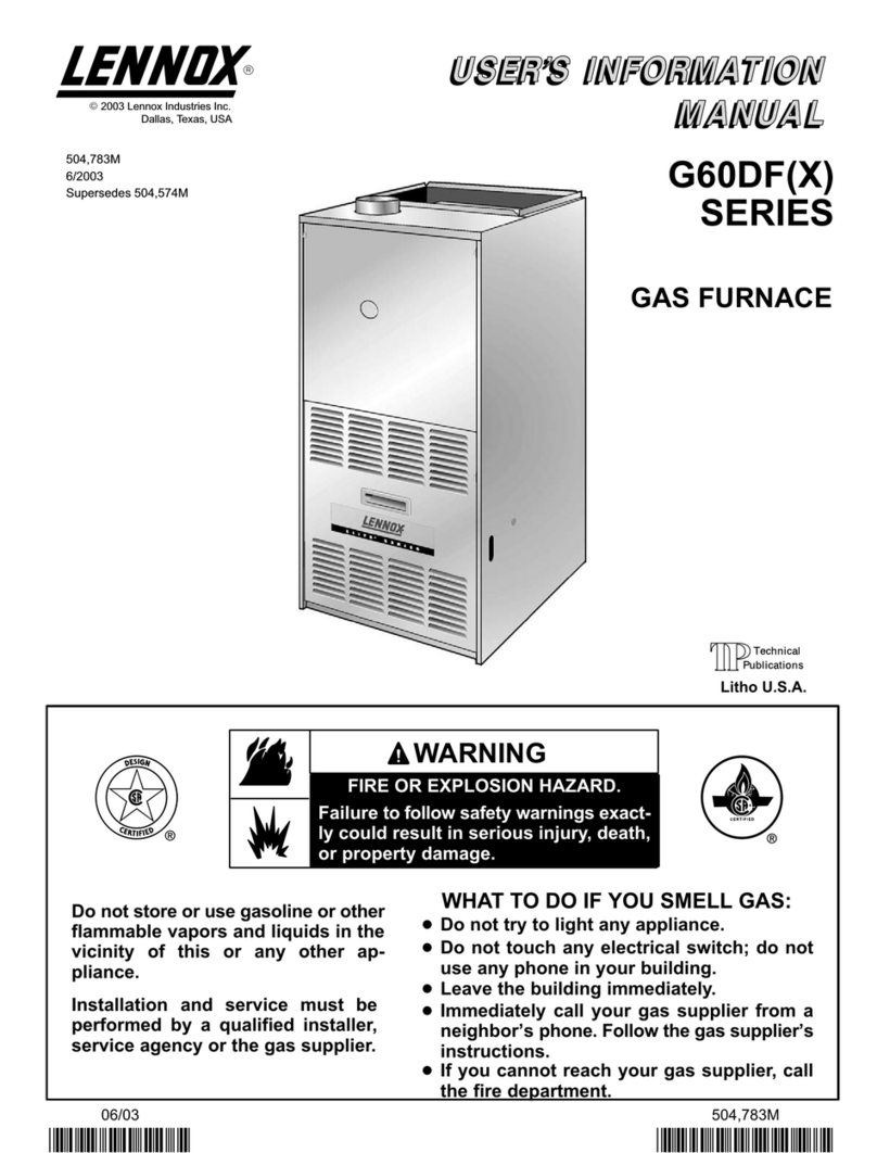Lennox G60DF series Guide