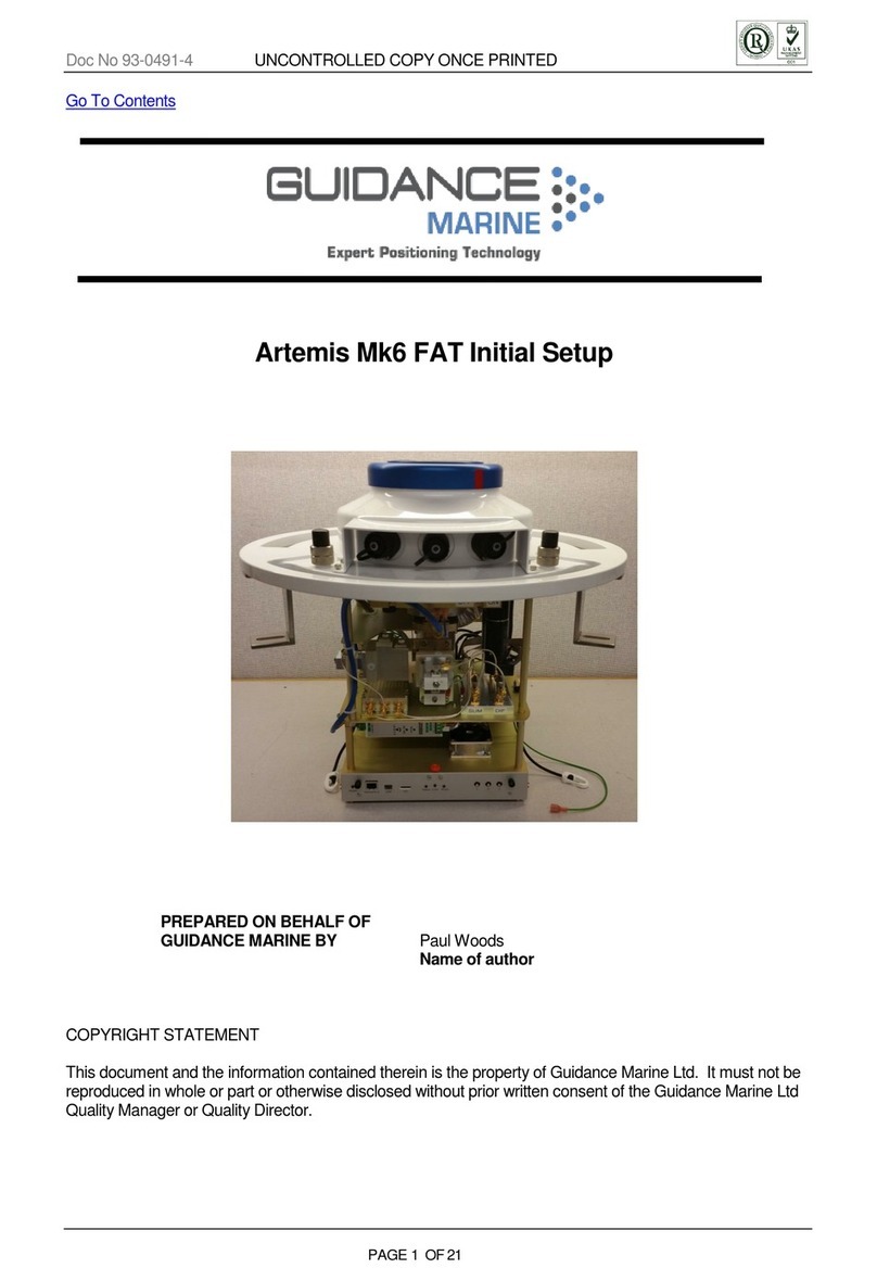 GUIDANCE MARINE Artemis Mk6 FAT Initial setup