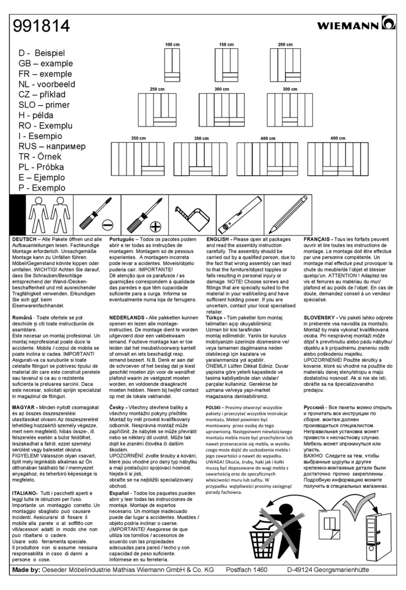 WIEMANN 991814 manual