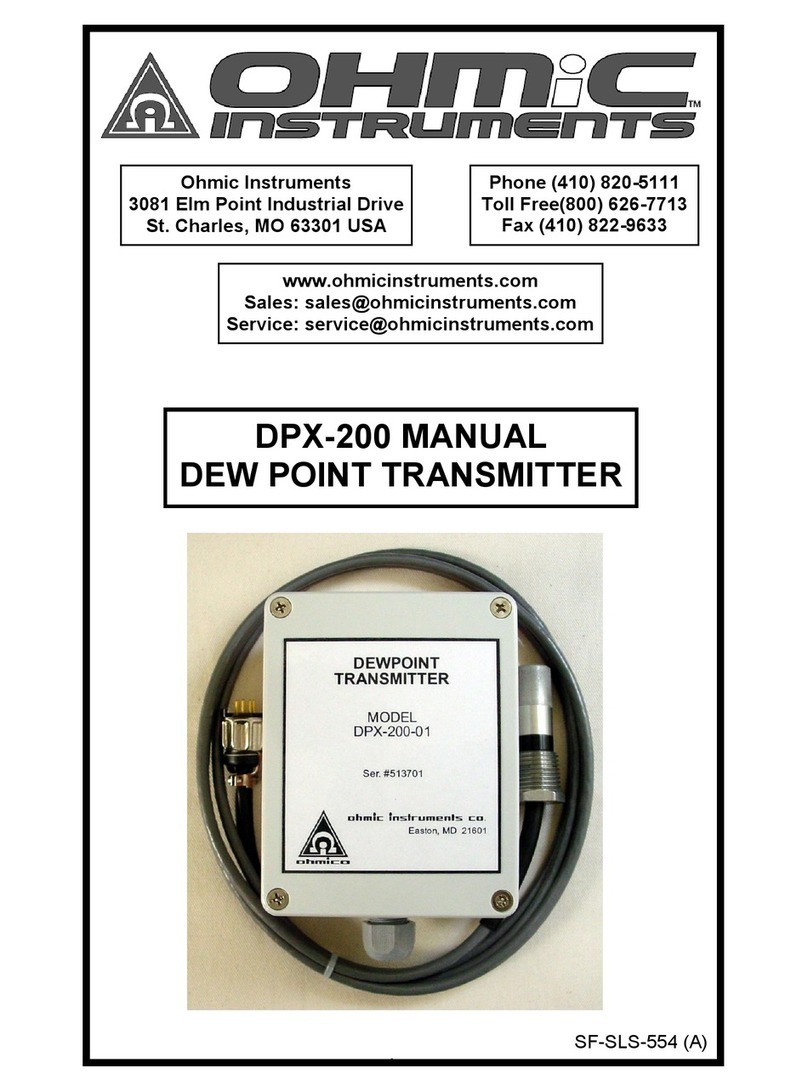 Ohmic instruments DPX-200 manual