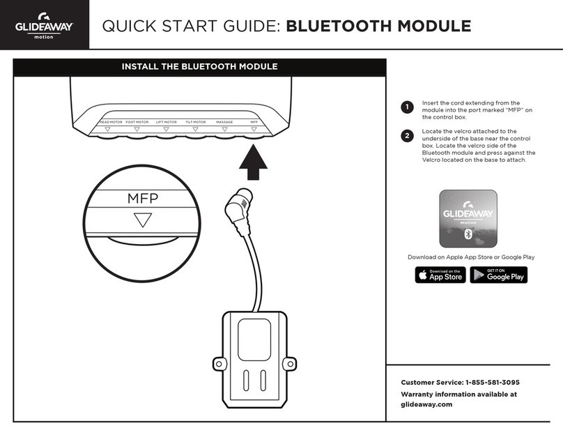 GLIDEAWAY BLUETOOTH MODULE quick start guide