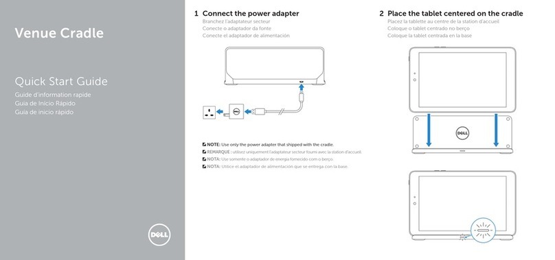 Dell Venue Cradle User manual