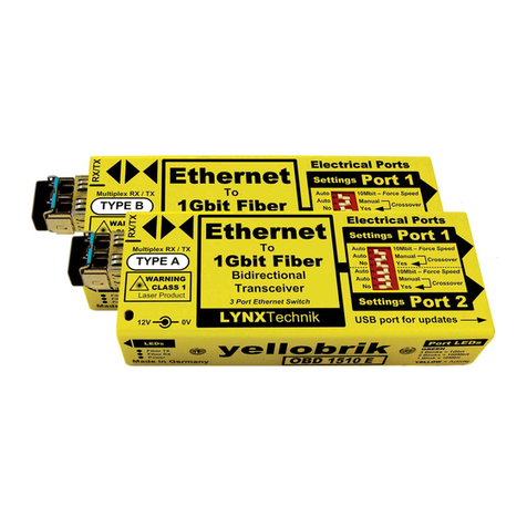 LYNXTechnik yellobrik OBD 1510 E User manual