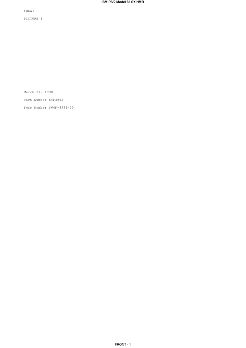 IBM PS/2 65 SX Owner's manual
