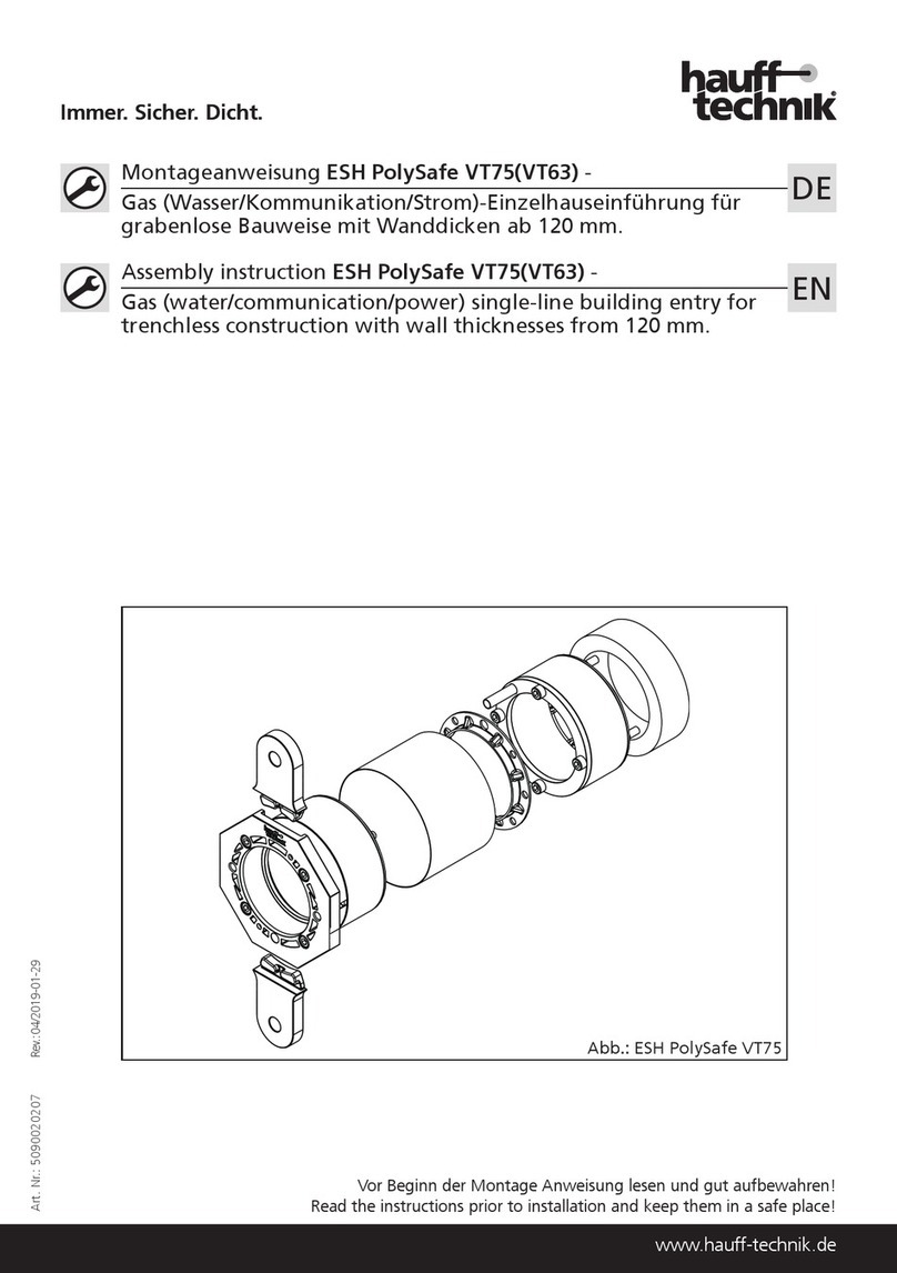 Haufftechnik ESH PolySafe VT75 Assembly instruction