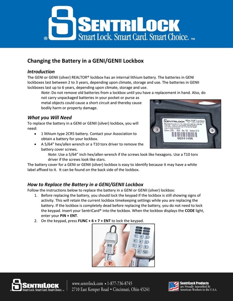 Sentrilock GENI quick start guide Sentrilock GENI quick start guide