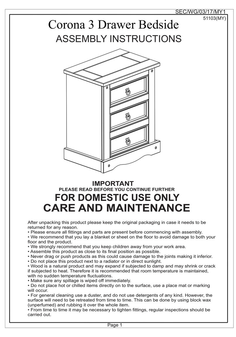 Amish Tables Corona 3 Assembly instructions