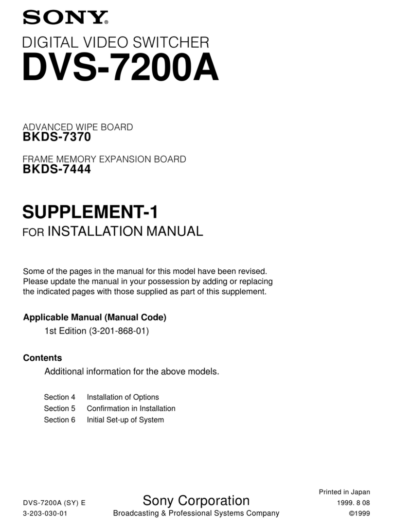 Sony DVS-7200A User manual