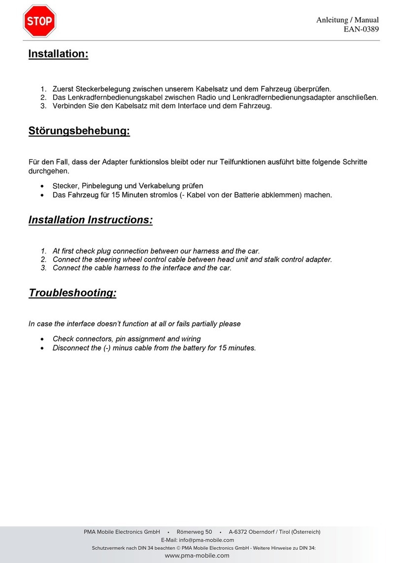 PMA EAN-0389 manual