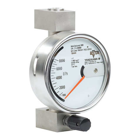 YOKOGAWA ROTAMETER RAKD User manual