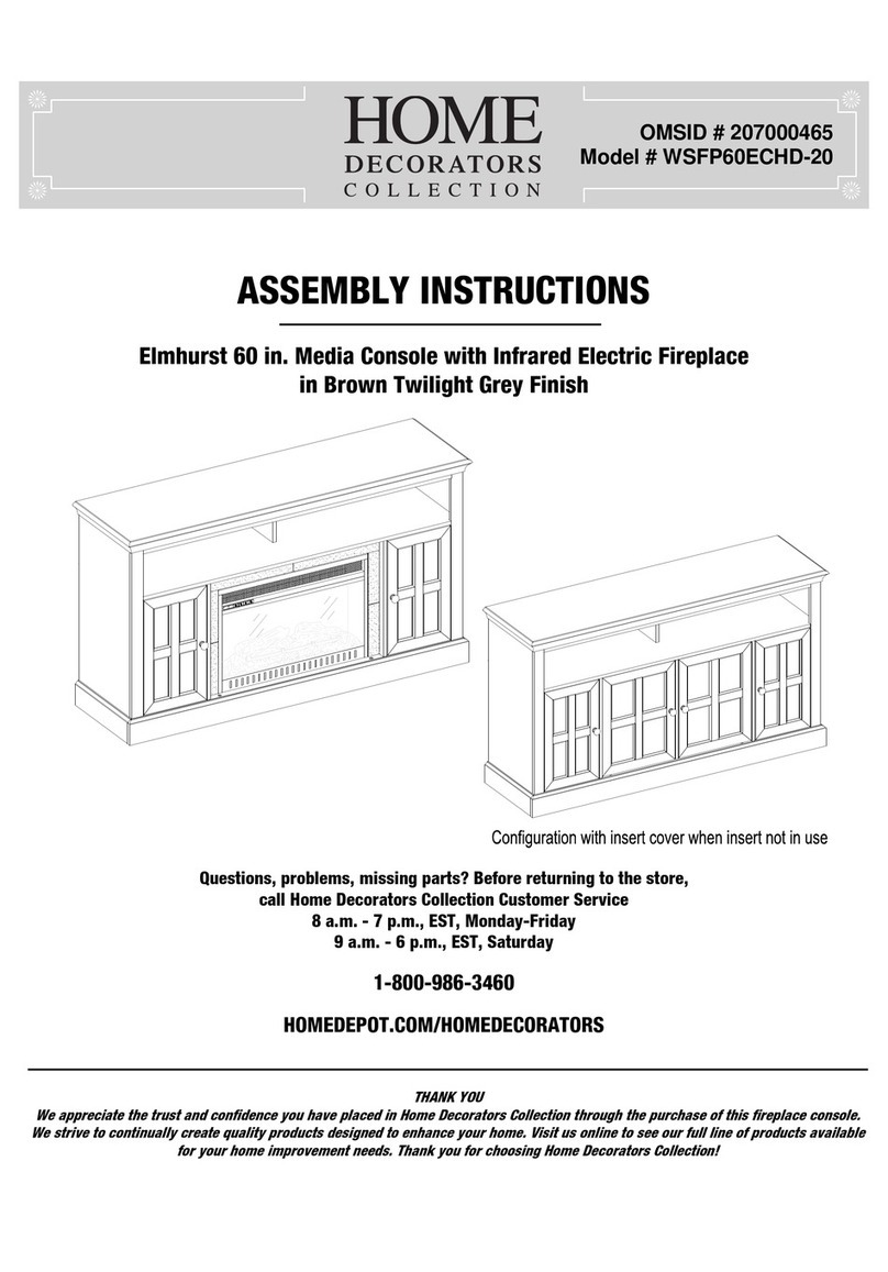 Home Decorators Collection Elmhurst WSFP60ECHD-20 Assembly instructions