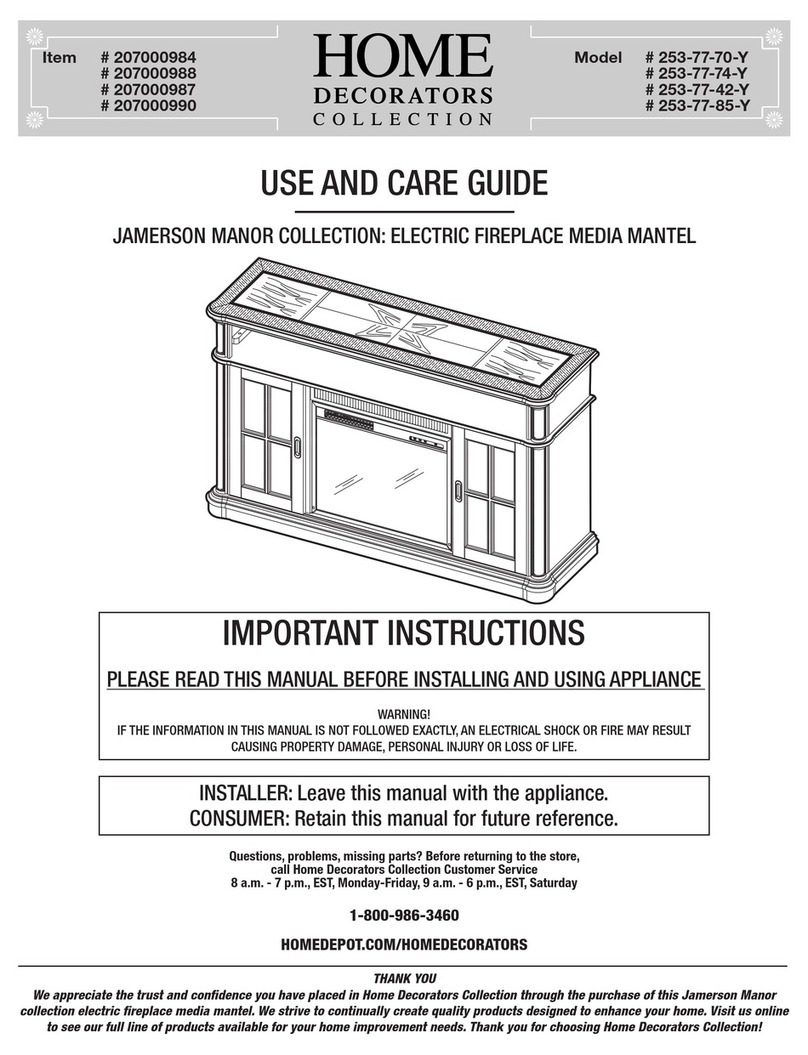 Home Decorators Collection JAMERSON MANOR 253-77-70-Y Use and care guide Home Decorators Collection JAMERSON MANOR 253-77-70-Y Use and care guide