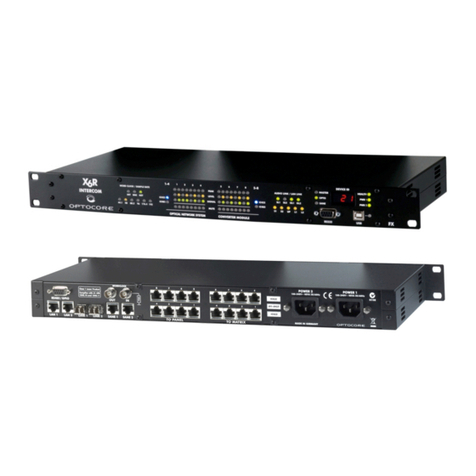 Optocore X6R-FX-INTERCOM operating manual
