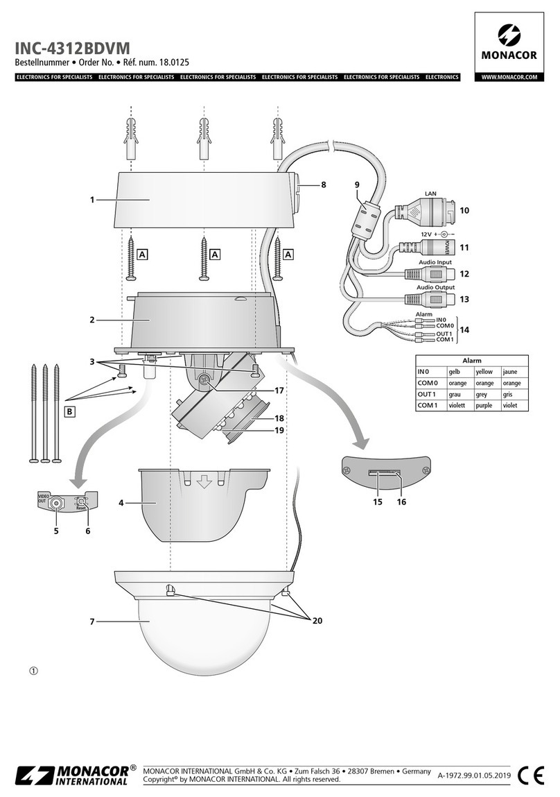Monacor INC-4312BDVM User manual