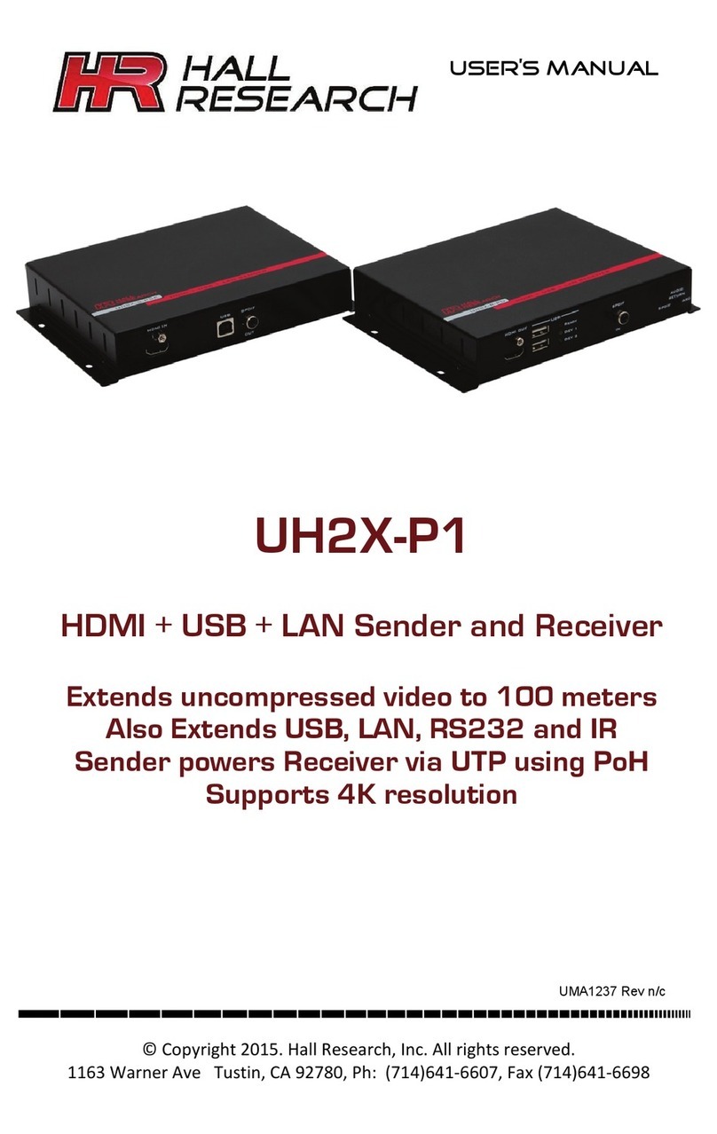 Hall Research Technologies UH2X-P1 user manual
