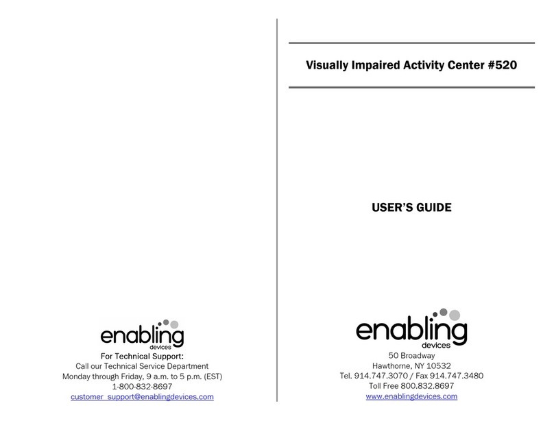 Enabling Devices Visually Impaired Activity Center User manual