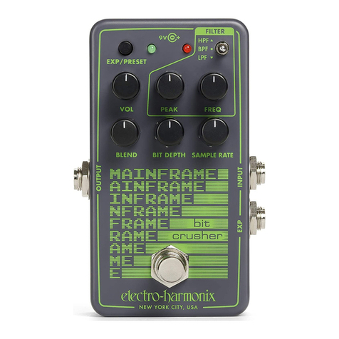 Electro-Harmonix MAINFRAME bit crusher User manual