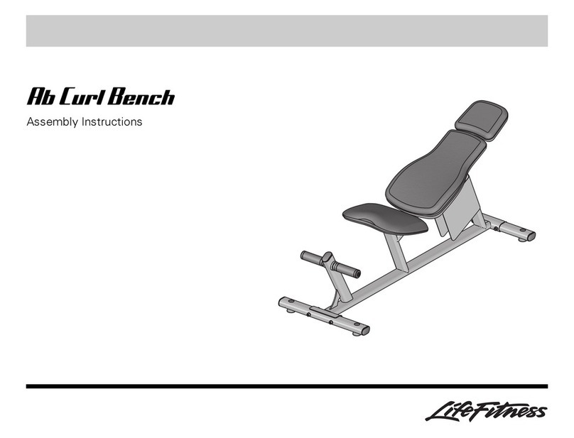 Life Fitness Ab Curl Bench User manual