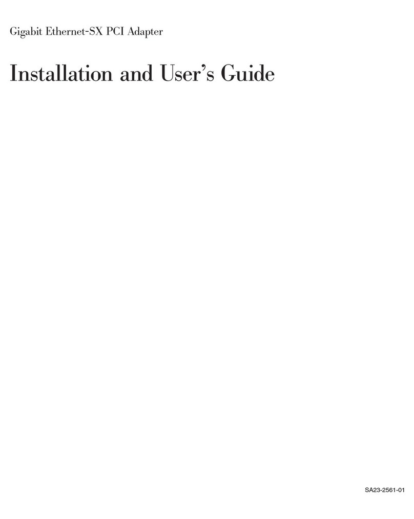 IBM Gigabit Ethernet-SX PCI Adapter User manual