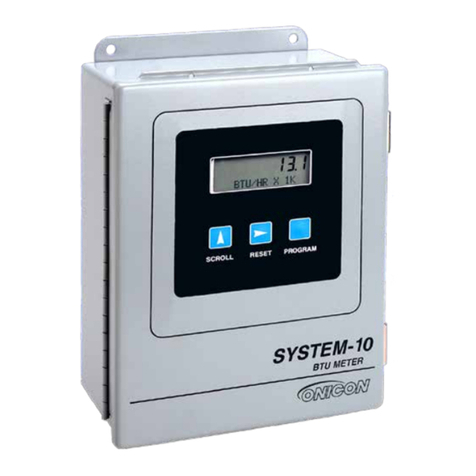 Onicon System-10 BTU Meter Installation and operation guide