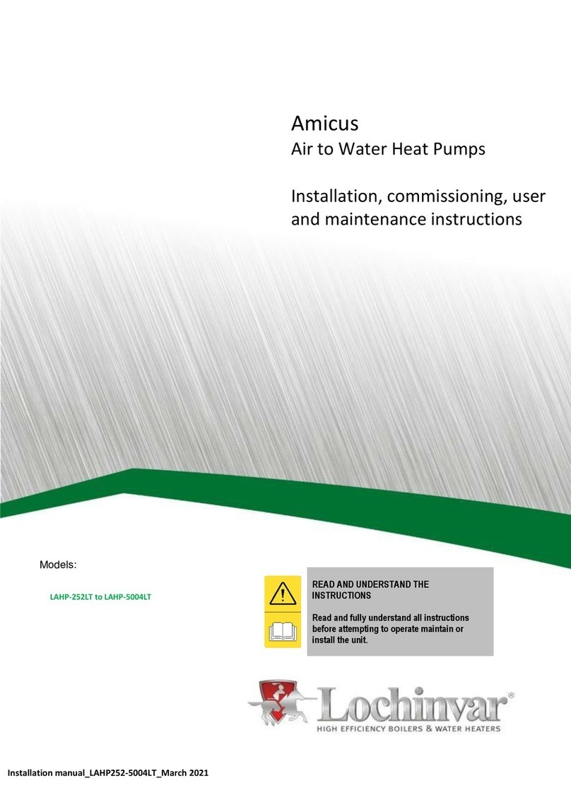 Lochinvar Amicus Installation, Commissioning, User and Maintenance Instructions