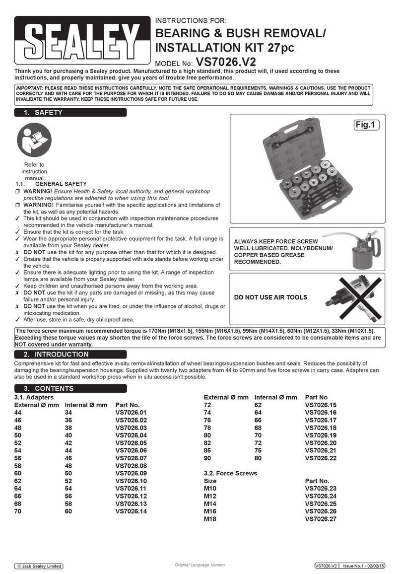 Sealey VS7026.V2 instructions