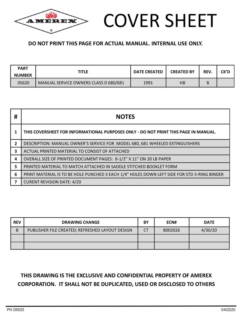 Amerex 680 Installation, operating & servicing instructions