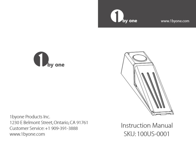 1 BY ONE 100US-0001 instruction manual