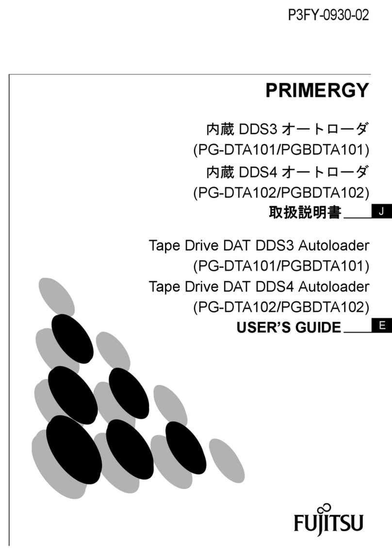 Fujitsu PRIMERGY PG-DTA101 User manual