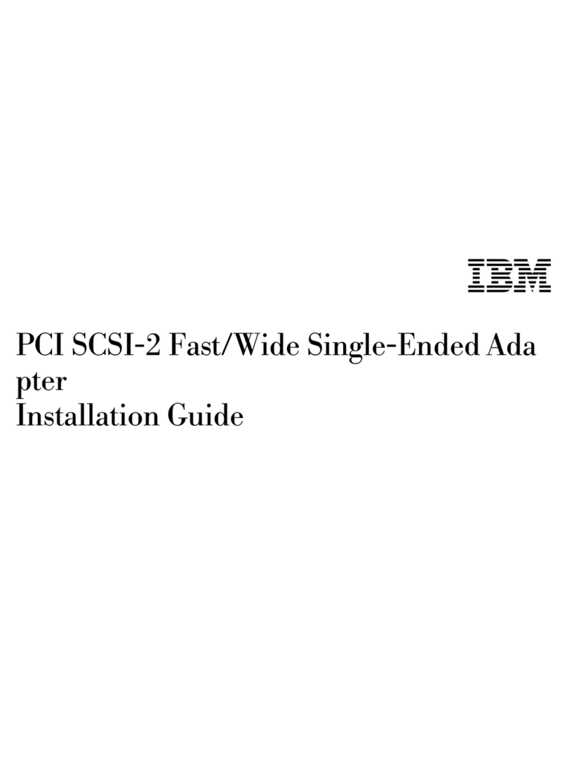 IBM PCI SCSI-2 Fast/Wide Single-Ended Adapter installation guide