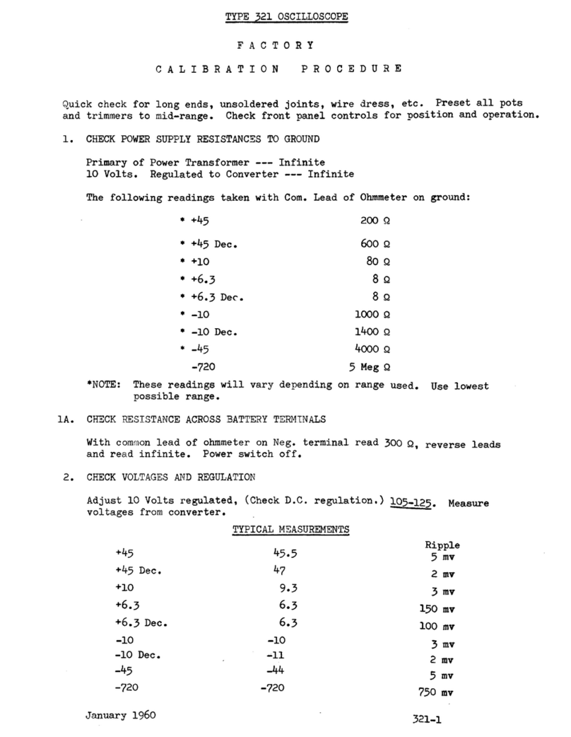 Tektronix 321 Series Manual